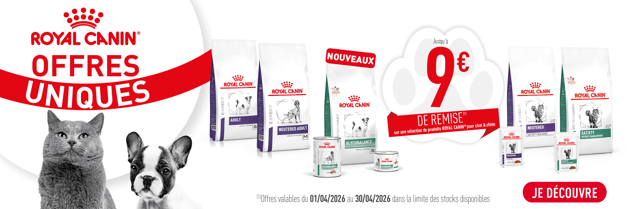 vente en ligne croquette Bannière RC 10%