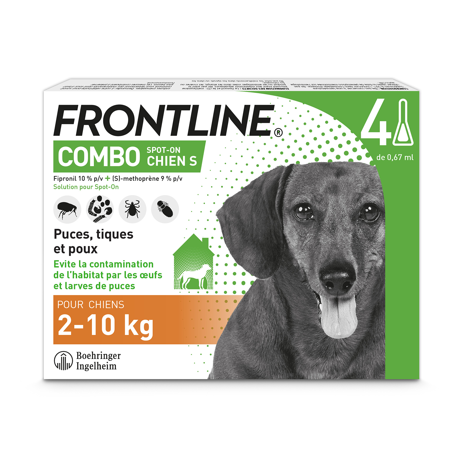 Frontline Combo Spot-on Chien S 2-10 kg