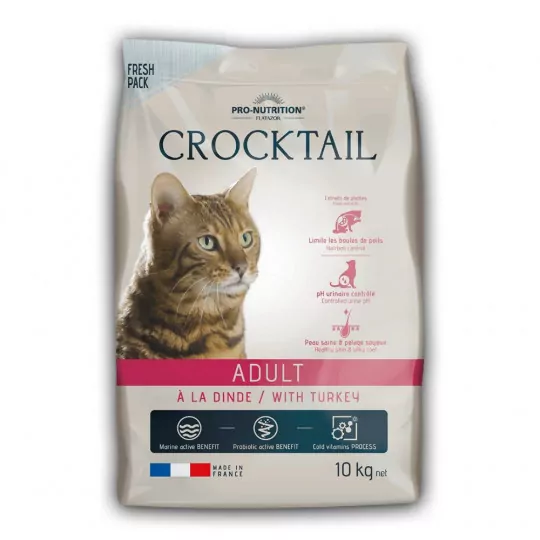 PRO-NUTRITION Flatazor CROCKTAIL Adult à la Dinde pour Chat Adulte