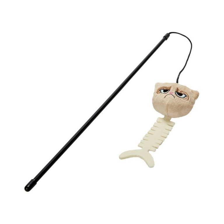 Aimé - Jouet Kawaii Canne à Pêche Chat Avec Pompons - Jeu