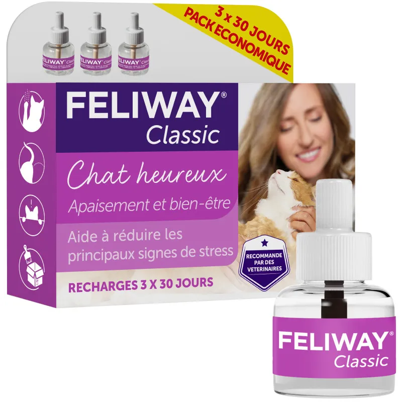Pack de 3 Recharges Feliway Classic