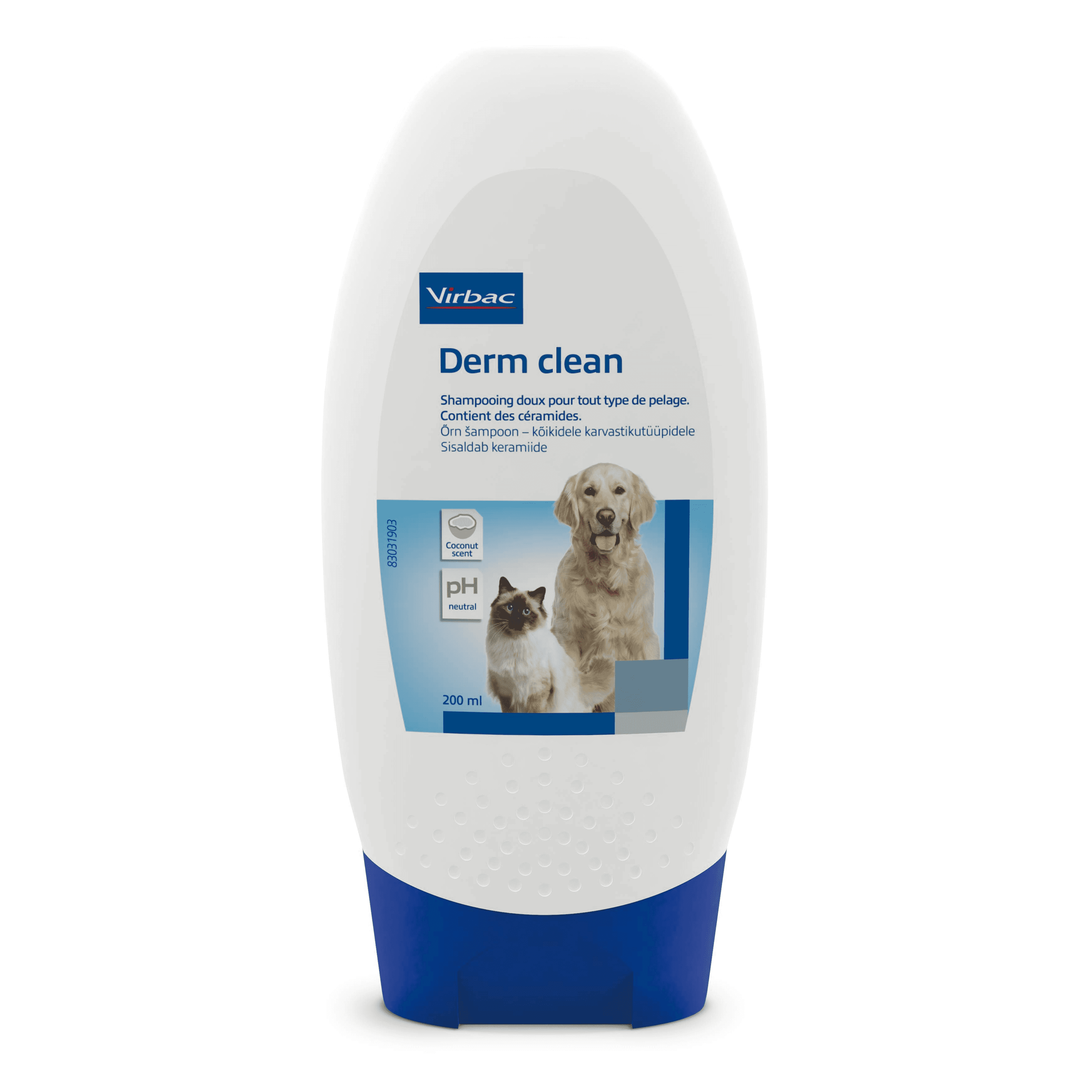 Shampoing DERM CLEAN Chien et Chat Virbac Vétorino