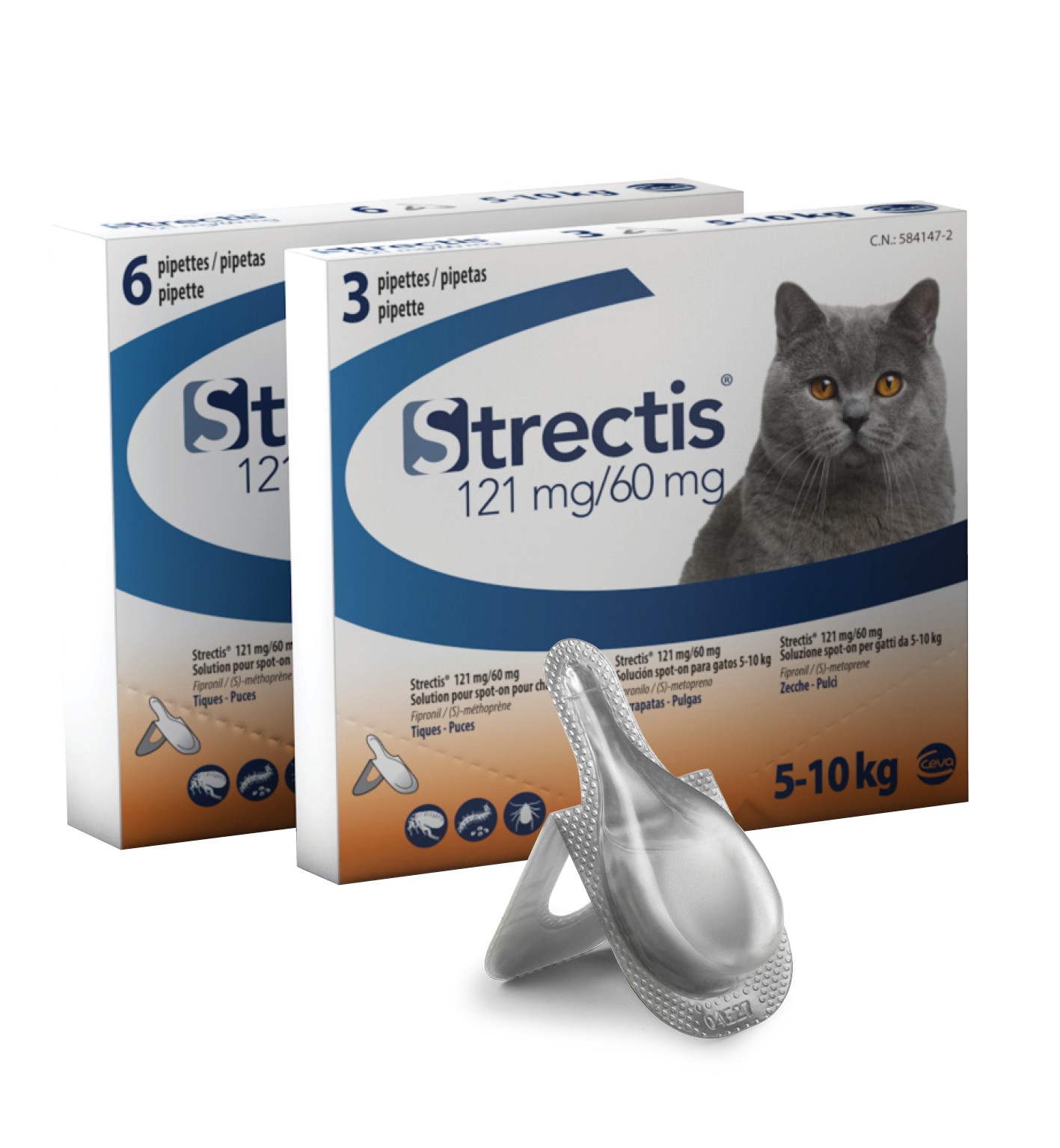 Strectis 121/60 mg SO Chat 5-10 kg