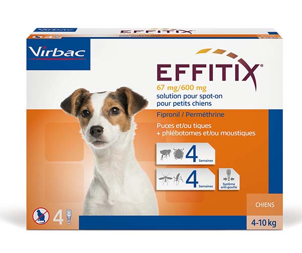 Effitix Spot-on 67 mg/600 mg Petit chien