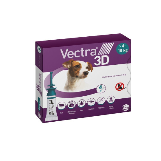Vectra 3D Spot on Chien 4-10 kg