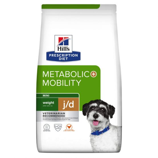 Hill's j/d Metabolic+Mobility Mini Croquettes pour petit Chien au Poulet