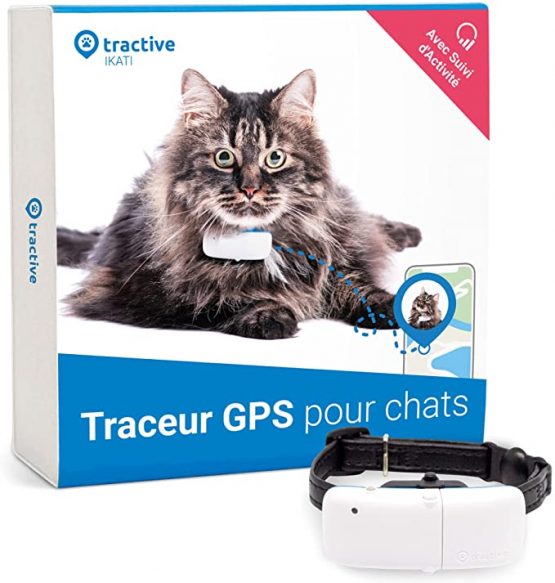 Collier GPS pour chat - Tractive GPS CAT (2021) blanc