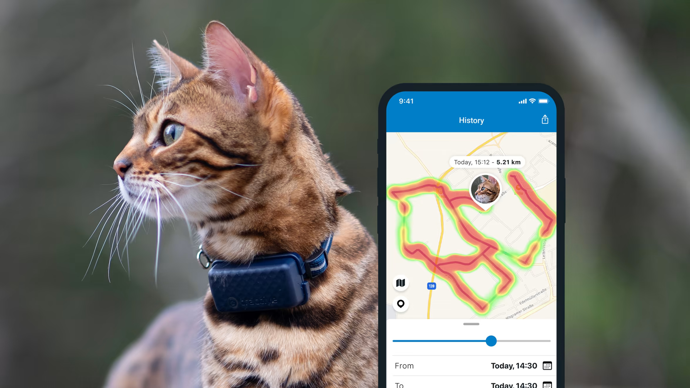 GPS Tractive Cat Mini pour chat Tractive - Vétorino