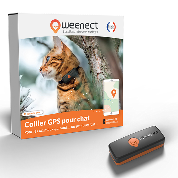 GPS Weenect XS -  Collier GPS chat